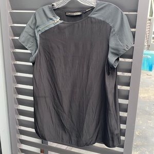 All saints zip shoulder top